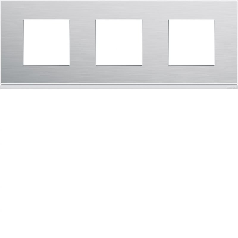 Photo Plaque gallery 3 postes horizontale 71mm placage aluminium | Ref : WXP2013
