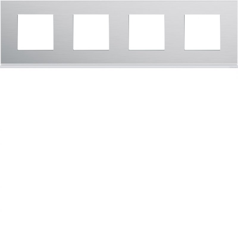 Photo Plaque gallery 4 postes horizontale 71mm placage aluminium | Ref : WXP2014