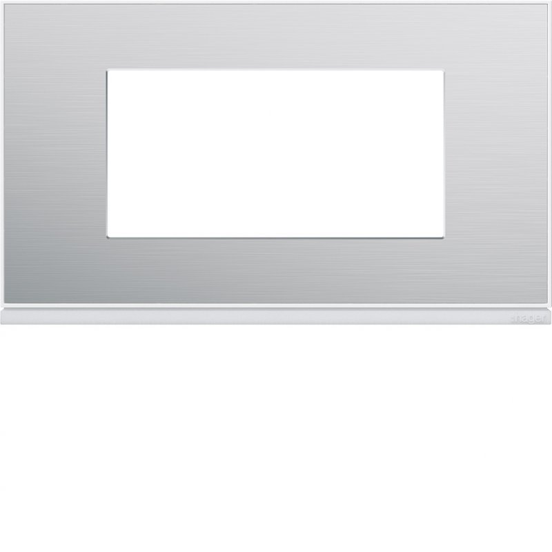 Photo Plaque gallery 4 modules entraxe 57mm placage aluminium | Ref : WXP2034
