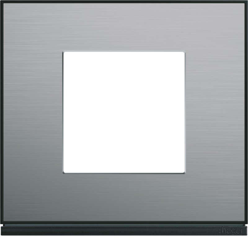 Photo Plaque de finition Gallery 1 poste placage Acier | Ref : WXP2102