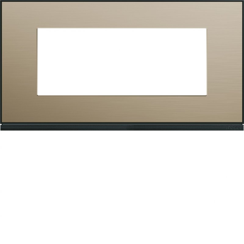 Photo Plaque gallery 5 modules entraxe 71mm placage bronze | Ref : WXP2205