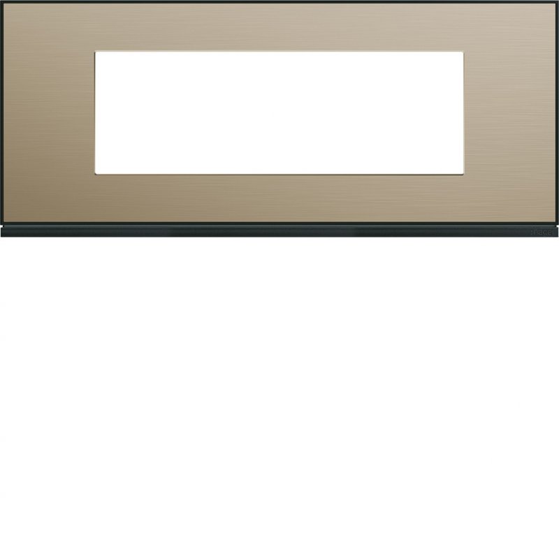 Photo Plaque gallery 6 modules entraxe 71mm placage bronze | Ref : WXP2206
