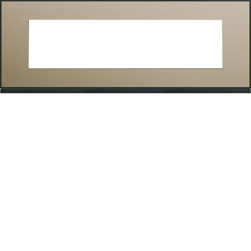 Photo Plaque gallery 8 modules entraxe 71mm placage bronze | Ref : WXP2208