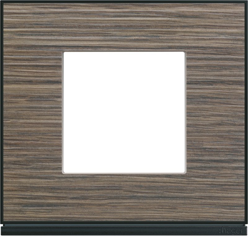 Photo Plaque de finition Gallery 1 poste Pecan | Ref : WXP2402