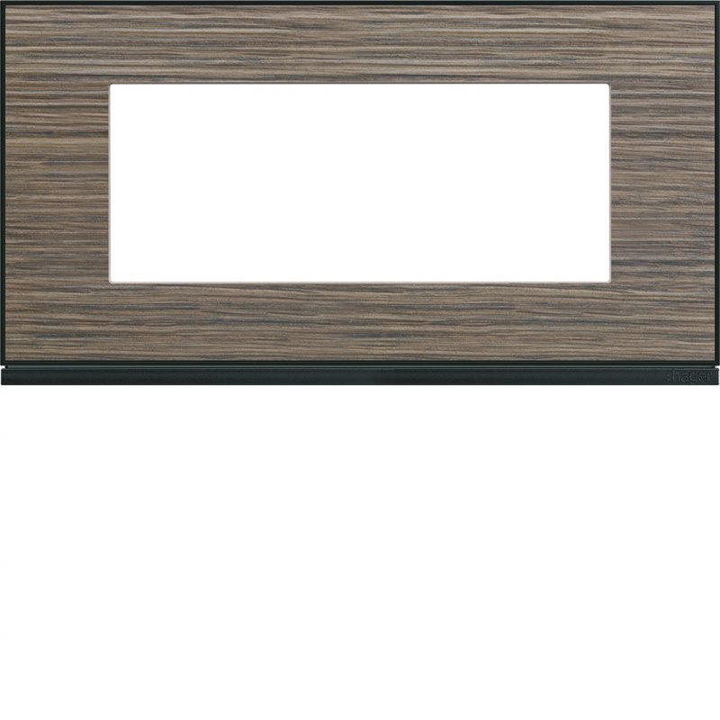 Photo Plaque gallery 5 modules entraxe 71mm pecan | Ref : WXP2405