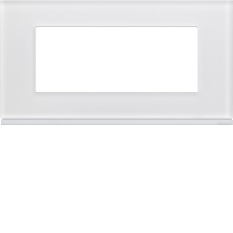 Photo Plaque gallery 5 modules entraxe 71mm matiere moon glass | Ref : WXP4005