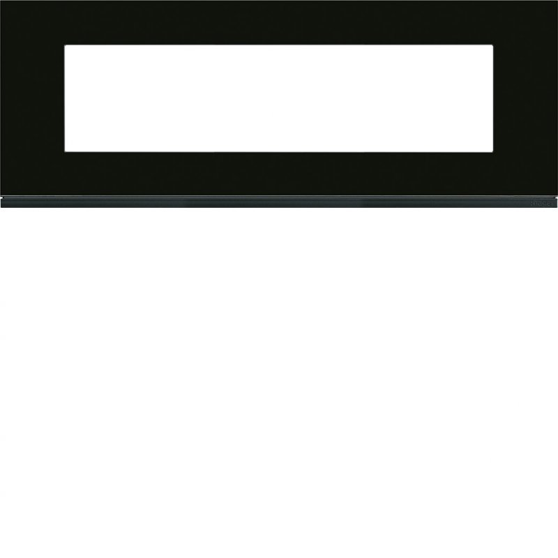 Photo Plaque gallery 8 modules entraxe 71mm matiere midnight glass | Ref : WXP4108