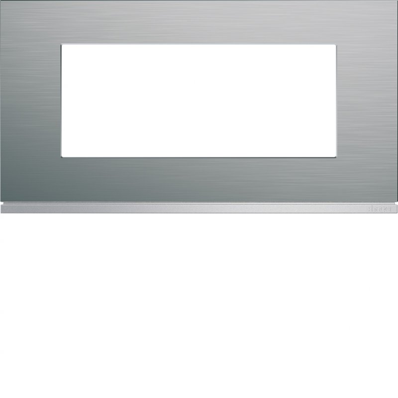Photo Plaque gallery 5 modules entraxe 71mm matiere bright inox | Ref : WXP4205