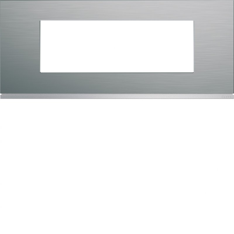 Photo Plaque gallery 6 modules entraxe 57mm matiere bright inox | Ref : WXP4206