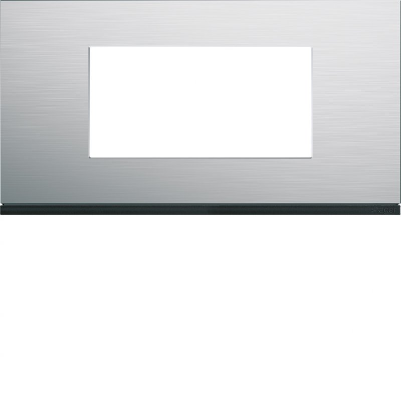 Photo Plaque gallery 4 modules entraxe 71mm matiere natural alu | Ref : WXP4304