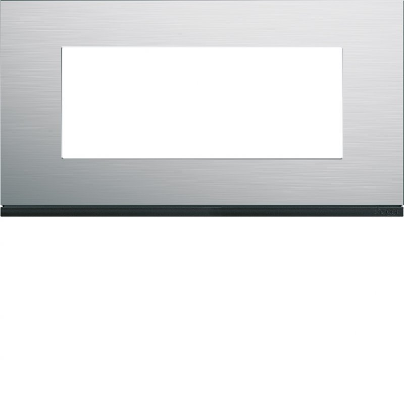 Photo Plaque gallery 5 modules entraxe 71mm matiere natural alu | Ref : WXP4305