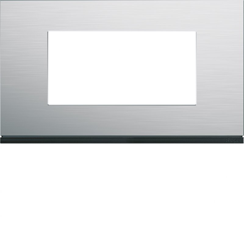 Photo Plaque gallery 4 modules entraxe 57mm matiere natural alu | Ref : WXP4334