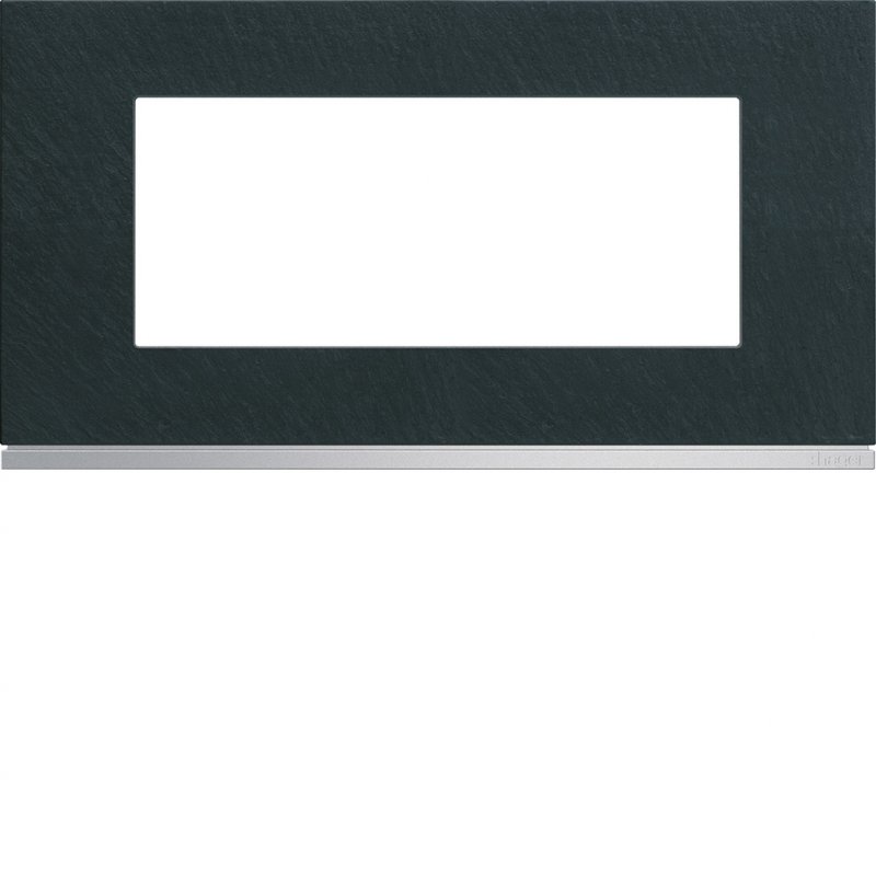 Photo Plaque gallery 5 modules entraxe 71mm matiere dark rock | Ref : WXP4405