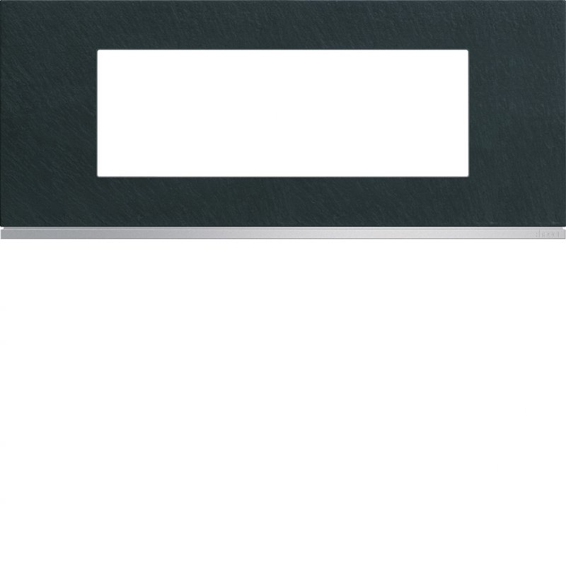 Photo Plaque gallery 6 modules entraxe 57mm matiere dark rock | Ref : WXP4406