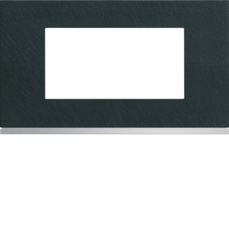 Photo Plaque gallery 4 modules entraxe 57mm matiere dark rock | Ref : WXP4434