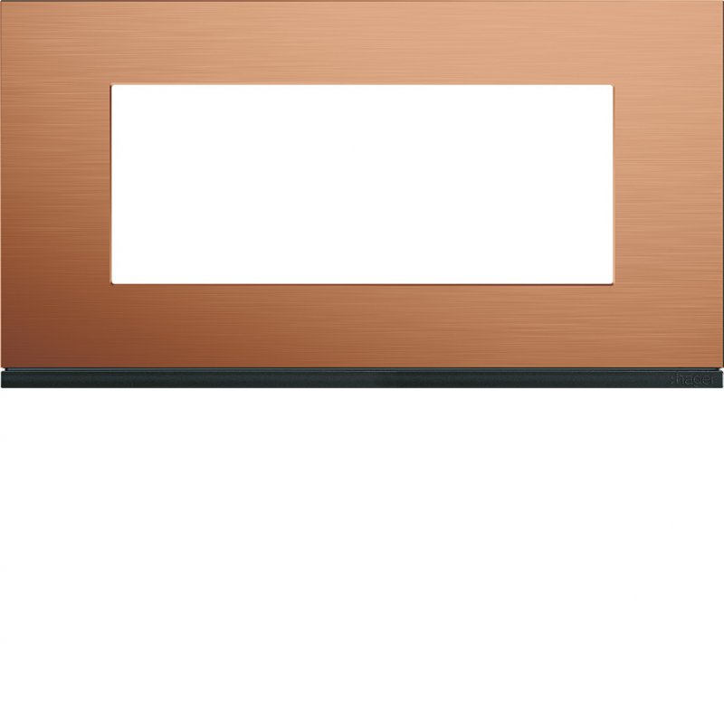 Photo Plaque gallery 5 modules entraxe 71mm matiere copper alu | Ref : WXP4605