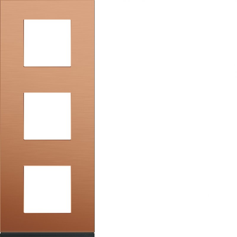 Photo Plaque gallery 3 postes verticale 71mm matiere copper alu | Ref : WXP4643
