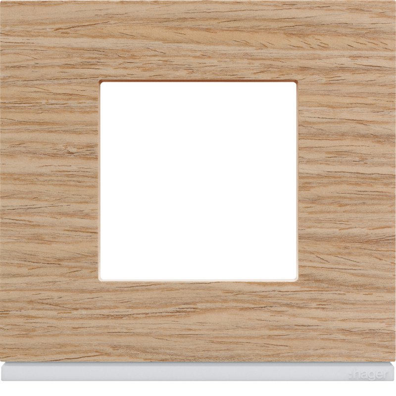 Photo Plaque de finition Gallery 1 poste Oak wood | Ref : WXP4702