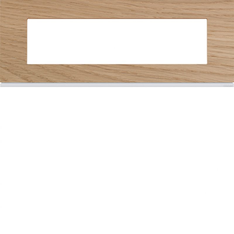 Photo Plaque gallery 8 modules entraxe 71mm matiere oak wood | Ref : WXP4708