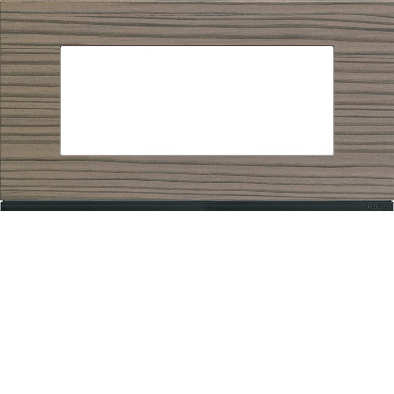Photo Plaque gallery 5 modules entraxe 71mm matiere grey wood | Ref : WXP4805