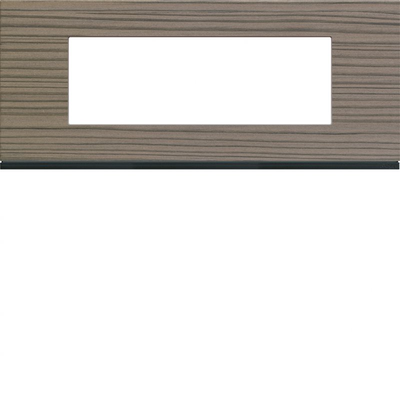 Photo Plaque gallery 6 modules entraxe 57mm matiere grey wood | Ref : WXP4806
