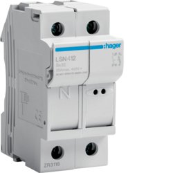 Photo Coupe-circuit 1P+N 25A 400V L32 2M | Ref : LSN412