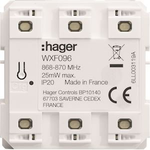 Photo Emetteur radio mural, gallery, quicklink, plat, pile plate, 6 postes | Ref : WXF096