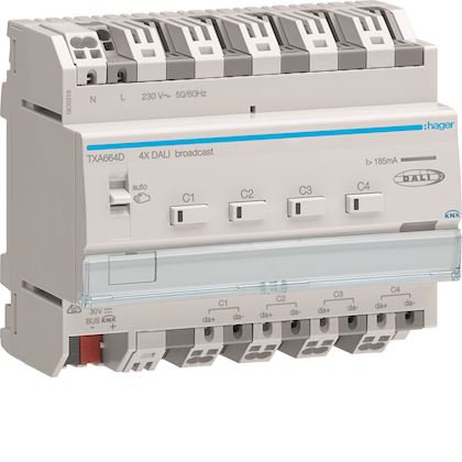 Photo Pilote KNX/DALI2 broadcast compatible KNX EASY | Ref : TXA664D