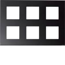 Photo Plaque de finition Gallery 12 modules Nuit entraxe 71 mm | Ref : WXP0286