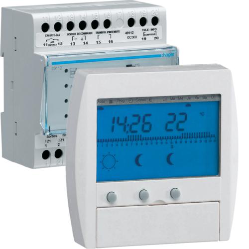 Photo Gestionnaire nergie confort chauf lec 3 zones sur 7 jours 230V | Ref : 49112