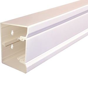 Photo Goulotte appareillable queraz enclipsage direct h 85mm x p 56mm L200mm PVC Pure | Ref : GBD5008509016
