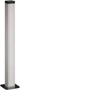 Photo Colonnette officea h 650mm simple face alu (ELN) anodisé naturel | Ref : DAP45650ELN