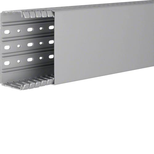 Photo Goulotte de câblage complète BA7 prof 60mm l 120mm RAL 7030 gris | Ref : BA760120