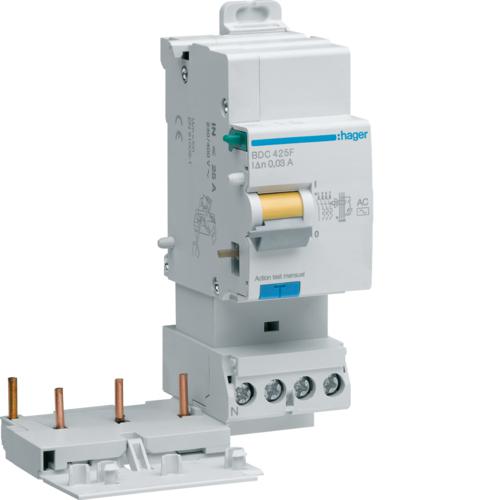 Photo Bloc différentiel 3P+N 25A 30mA type AC | Ref : BDC425F