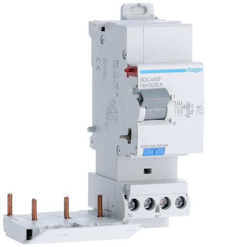 Photo Bloc différentiel 3P+N 40A 30mA type AC | Ref : BDC440F