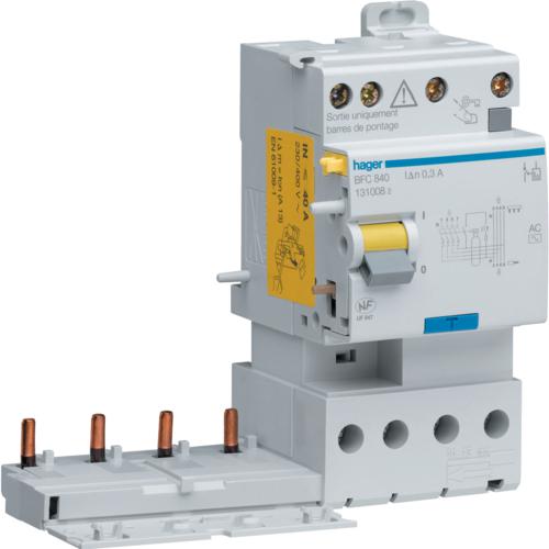 Photo Bloc diffrentiel double sortie 4P 25A 300mA type AC | Ref : BFC825