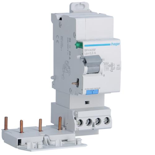 Photo Bloc diffrentiel 3P+N 25A 300mA haute immunit | Ref : BFH425F