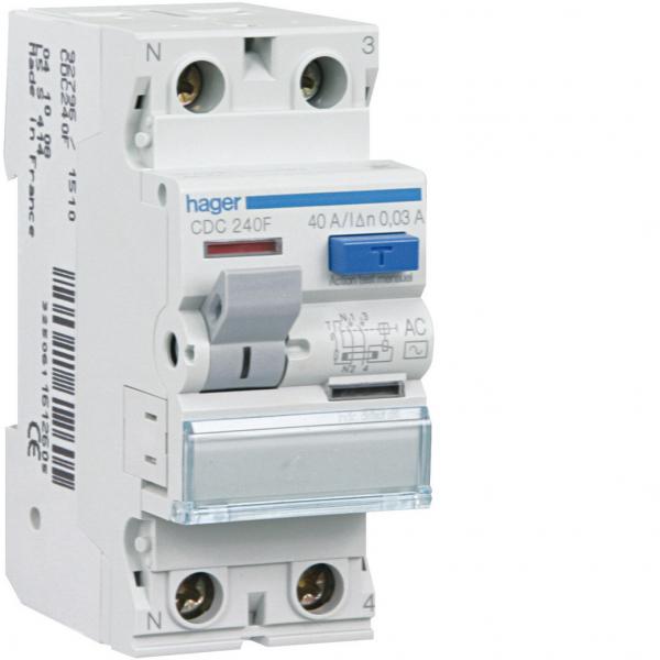 Photo Inter dif 2p 40a 30ma ac | Ref : CDC240F