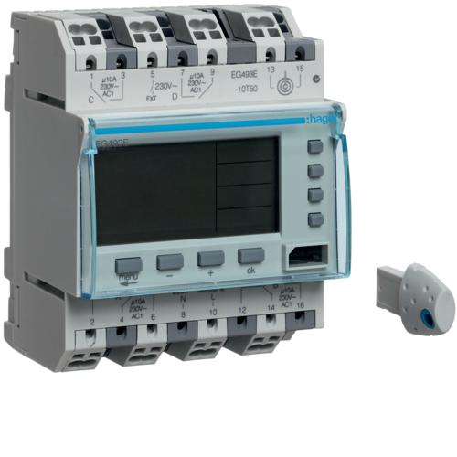 Photo Programmateur annuel 4 voies, digital, 4 modules | Ref : EG493E