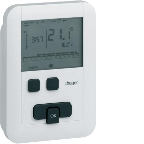 Thermostat ambiance programmable digital chauf eau chaude 2 fils 7j ECO