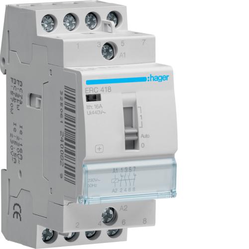 Photo Relais de commande 16A. 2F+2O. 230V | Ref : ERC418