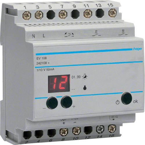 Photo Télévariateur pilote 1-10 V avec afficheur | Ref : EV108