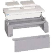 Photo Kit panneaux tête et socle Quadro4 p260mm h150mm l620mm IP40 RAL7042 Gris | Ref : FC455