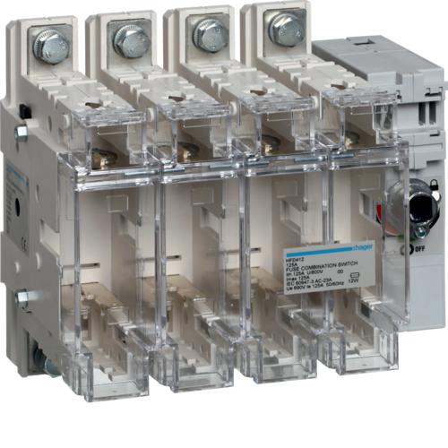 Photo Interrupteur sectionneur fusible 4P - 125 A - T00 | Ref : HFD412