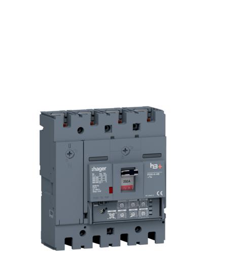 Photo Disjoncteur Boitier Moulé h3+ P250 LSI AB 4P4D 250A 25kA | Ref : HHT251JA