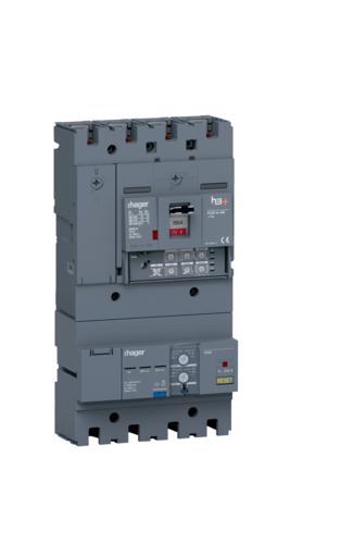 Photo Disjoncteur Boitier Moulé + Diff. h3+ LSI AB P250 LSI 4P4D 250A 25kA | Ref : HHT251JB