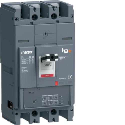 Photo Disjoncteur h3+ P630 LSI 3x630A 50kA | Ref : HMW630JR