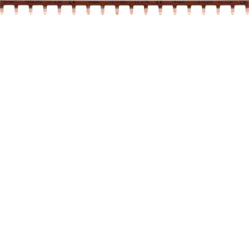 Photo Barre de pontage 1P 63A languette 10mm² marron 18M | Ref : KB163PG
