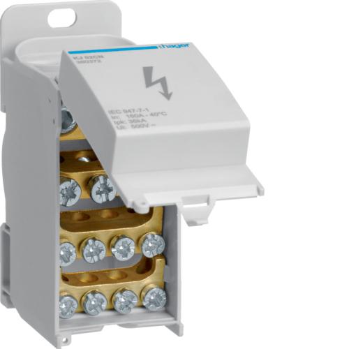 Photo Blocs de rpartition unipolaire 160A leur 35mm | Ref : KJ02CN