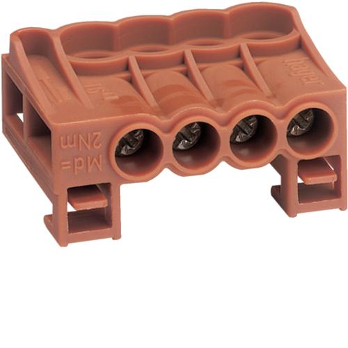 Photo Bornier arrivee phase a cage 4x16mm2 | Ref : KN04P